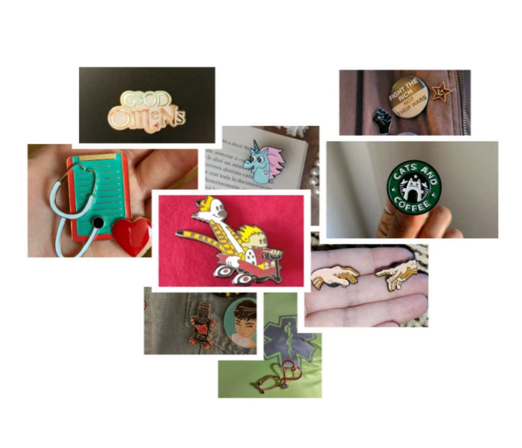 Pin Esmaltado Antifascista “Keep the Peace” — Broche com Bandeira Preta e Vermelha